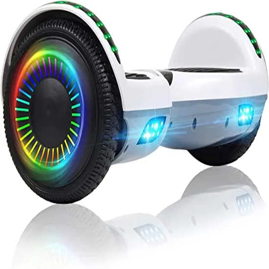 Felimoda Hoverboard with Bluetooth Speaker and LED Lights